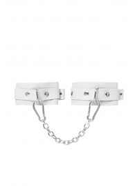 Белые мини-оковы со скруглёнными углами - Pecado - купить с доставкой в Невинномысске