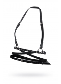 Черная кожаная портупея «Осанка» - Pecado - купить с доставкой в Невинномысске