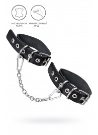 Черные оковы из одного ремешка с люверсами - Pecado - купить с доставкой в Невинномысске