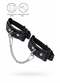 Черные мини-оковы со скруглёнными углами - Pecado - купить с доставкой в Невинномысске