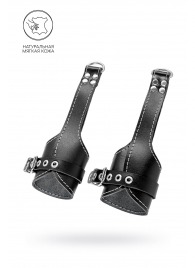 Черные подвесы с белой строчкой - Pecado - купить с доставкой в Невинномысске