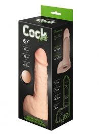 Телесный фаллоудлинитель с мошонкой Cock Next - 17 см. - LOVETOY (А-Полимер) - в Невинномысске купить с доставкой