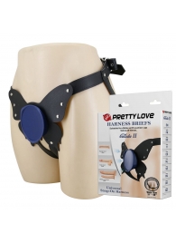 Синие трусики харнесс с платформой Caludio II - Baile - купить с доставкой в Невинномысске