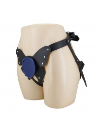 Синие трусики харнесс с платформой Caludio II - Baile - купить с доставкой в Невинномысске