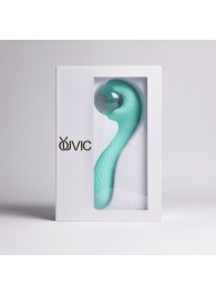 Бирюзовый вибромассажёр с деликатными токами - Youvic - купить с доставкой в Невинномысске