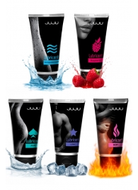 Набор из 5 лубрикантов JUJU (увлажняющий, Hot+, Long, Anal, малина) - JuJu - купить с доставкой в Невинномысске