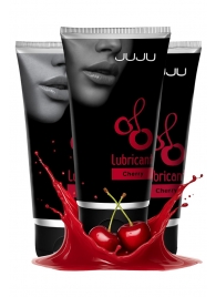 Набор из 3 съедобных лубрикантов JUJU со вкусом вишни - JuJu - купить с доставкой в Невинномысске