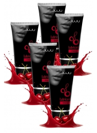 Набор из 5 съедобных лубрикантов JUJU со вкусом вишни - JuJu - купить с доставкой в Невинномысске