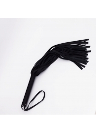 Черный кожаный флоггер - 45 см. - Crazy Handmade - купить с доставкой в Невинномысске