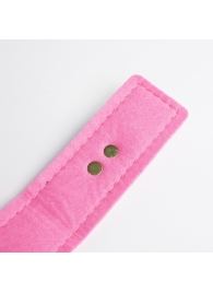 Черно-розовый ошейник с золотистой фурнитурой - Crazy Handmade - купить с доставкой в Невинномысске