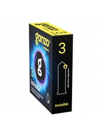 Супертонкие презервативы Ganzo Invisible - 3 шт. - Ganzo - купить с доставкой в Невинномысске