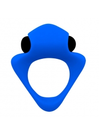 Синее эрекционное кольцо Wooomy Tribeс с вибрацией - Adrien Lastic - в Невинномысске купить с доставкой