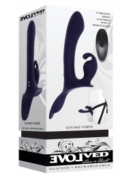 Женский страпон с вибрацией Giving Vibes - Evolved - купить с доставкой в Невинномысске