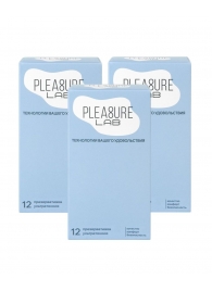 Набор из 3 упаковок ультратонких презервативов Pleasure Lab (по 12 шт.) - Pleasure Lab - купить с доставкой в Невинномысске