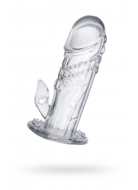 Прозрачная насадка на пенис Uco - 13 см. - A-toys - в Невинномысске купить с доставкой