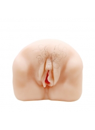 Телесный мастурбатор-вагина с оволосением и вибрацией - Baile - в Невинномысске купить с доставкой