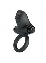 Черное эрекционное кольцо с вибрацией Adrien - Baile - в Невинномысске купить с доставкой