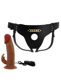 Мужской полый страпон с вибрацией Marion - Baile - купить с доставкой в Невинномысске