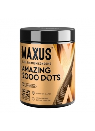 Точечные презервативы MAXUS 2000 Amazing Dots с железным кейсом - 12 шт. - Maxus - купить с доставкой в Невинномысске