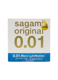 Увлажнённый презерватив Sagami Original 0.01 Extra Lub - 1 шт. - Sagami - купить с доставкой в Невинномысске