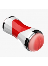 Двусторонний мастурбатор в колбе Power Grip Cup - вагина и ротик - Boys of Toys - в Невинномысске купить с доставкой