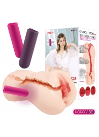 Мастурбатор-вагина с вибрацией Jenny Onahole edition 005 - KOKOS - в Невинномысске купить с доставкой
