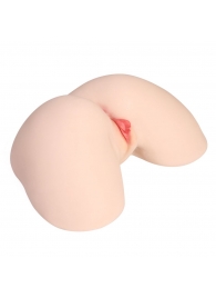 Мастурбатор-полуторс с двойным слоем материала и вибрацией Jenny Onahole Real Hips - KOKOS - в Невинномысске купить с доставкой