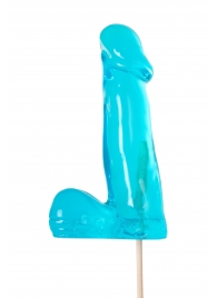 Голубой леденец в форме члена со вкусом блю кюрасао - 173 гр. - Sosuчki - купить с доставкой в Невинномысске