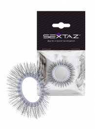 Круглое эрекционное кольцо с «ресничками» - Sextaz - в Невинномысске купить с доставкой