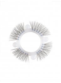 Эластичное кольцо с «ресничками» и 4 шариками - Sextaz - в Невинномысске купить с доставкой