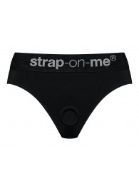Черные трусики для насадок Heroine Lingerie Harness - size XL - Strap-on-me - купить с доставкой в Невинномысске