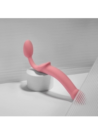 Розовый безремневой страпон Strap-on-me Semi-Realistic Bendable Strap-On size XL - Strap-on-me - купить с доставкой в Невинномысске