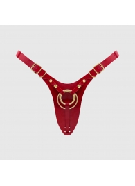 Красный пояс для фиксации насадок Strap-On-Me Leatherette Harness Fabulous - Strap-on-me - купить с доставкой в Невинномысске