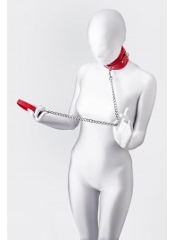 Красный ошейник с подкладкой из меха - ToyFa - купить с доставкой в Невинномысске