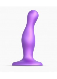 Фиолетовая насадка Strap-On-Me Dildo Plug Curvy size S - Strap-on-me - купить с доставкой в Невинномысске