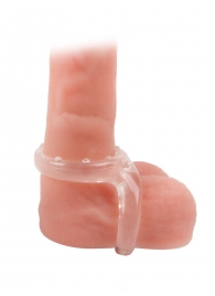 Прозрачное двойное эрекционное кольцо - Sex Expert - в Невинномысске купить с доставкой