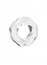 Прозрачное эрекционное кольцо в форме гайки - Sex Expert - в Невинномысске купить с доставкой