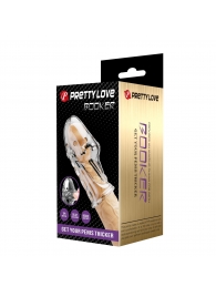 Прозрачная насадка на пенис Booker - 8 см. - Baile - в Невинномысске купить с доставкой