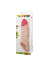 Телесная удлиняющая насадка на пенис Darnel - Baile - в Невинномысске купить с доставкой