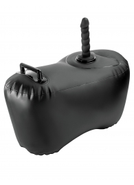 Черное надувное кресло с платформой для фиксации дилдо Body Dock Inflatable Love Seat - Pipedream - купить с доставкой в Невинномысске