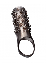 Дымчатая насадка на пенис с выпуклостями - 12 см. - Sex Expert - в Невинномысске купить с доставкой