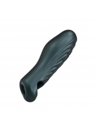 Серая силиконовая насадка на пенис с подхватом Manwan Ryzer - Manwan - в Невинномысске купить с доставкой