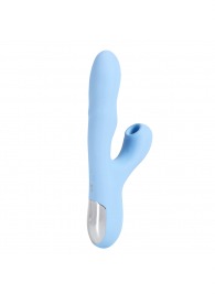 Голубой вибратор с ротацией и вакуумной стимуляцией BeYourLover Rosubi - BeYourLover