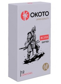 Точечные презервативы OKOTO Dotted - 12 шт. - Sitabella - купить с доставкой в Невинномысске