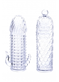 Набор из 2 прозрачных насадок на член Seductive Tickler Sleeves Set - NMC - в Невинномысске купить с доставкой