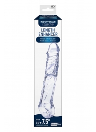 Прозрачная насадка-удлинитель Length Enhancer с подхватом - 22,3 см. - NMC - в Невинномысске купить с доставкой