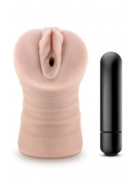 Телесный мастурбатор-вагина Ayumi с вибрацией - Blush Novelties - в Невинномысске купить с доставкой