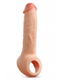 Телесная насадка-удлинитель Thrive 8.75 Inch Realistic Penis Extender Sleeve - 22,2 см. - Blush Novelties - в Невинномысске купить с доставкой