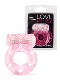 Розовое эрекционное виброкольцо с бабочкой - 1137 - в Невинномысске купить с доставкой