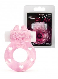 Розовое эрекционное виброкольцо в форме зайчика - 1137 - в Невинномысске купить с доставкой